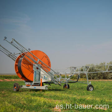 Calculadora de sistema de riego de carrete de manguera agrícola